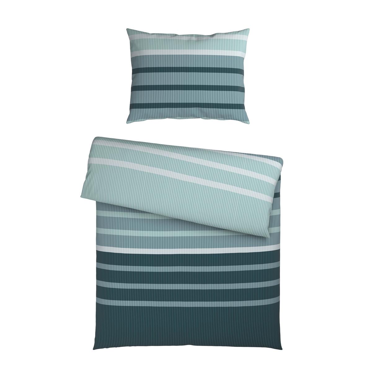 POVLEČENÍ STREIF - modrá/černá, Konvenční, textil (140/200cm) - Mömax