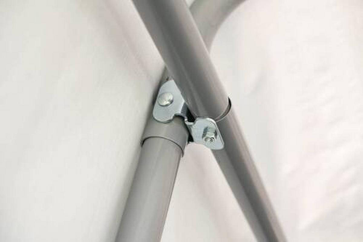 Zeltgarage Garage-In-A-Box 18,3m² - Grau, Basics, Kunststoff (300/240/610cm)