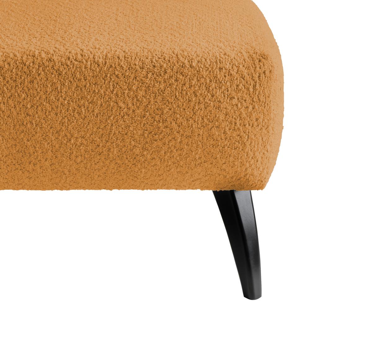 Hocker Colori Goldfarben B: 66 cm - Goldfarben/Schwarz, MODERN, Holz/Textil (66/44/66cm) - MID.YOU