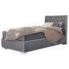 Boxspringbett Rumba inkl. Matratze 90x200 - Platinfarben, Basics, Textil (90/200cm) - Livetastic