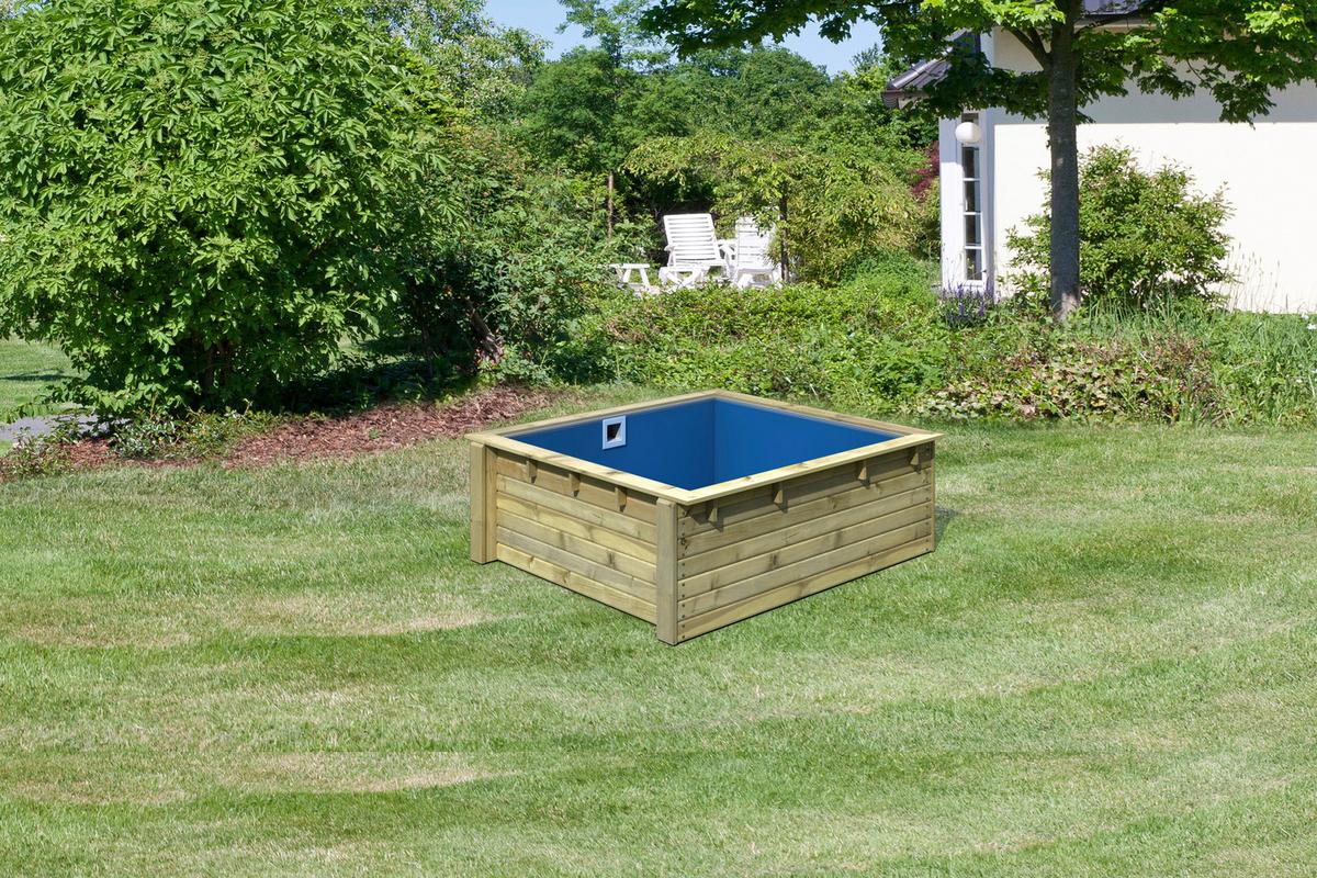 Pool-Set Minipool Percy 40160 Minipool Percy - Blau/Naturfarben, Basics, Holz (220/78/223cm)