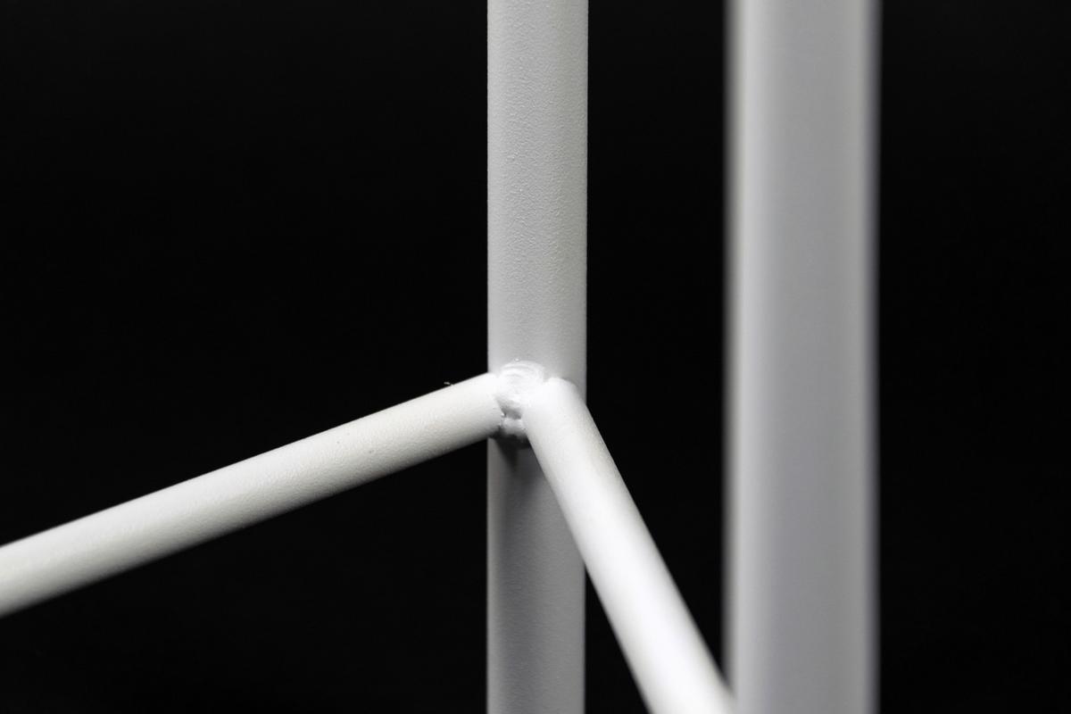 Blumenständer Aluminium Weiß Bxhxt: 23x25x23 Cm - Weiß, Basics, Metall (23/25/23cm)