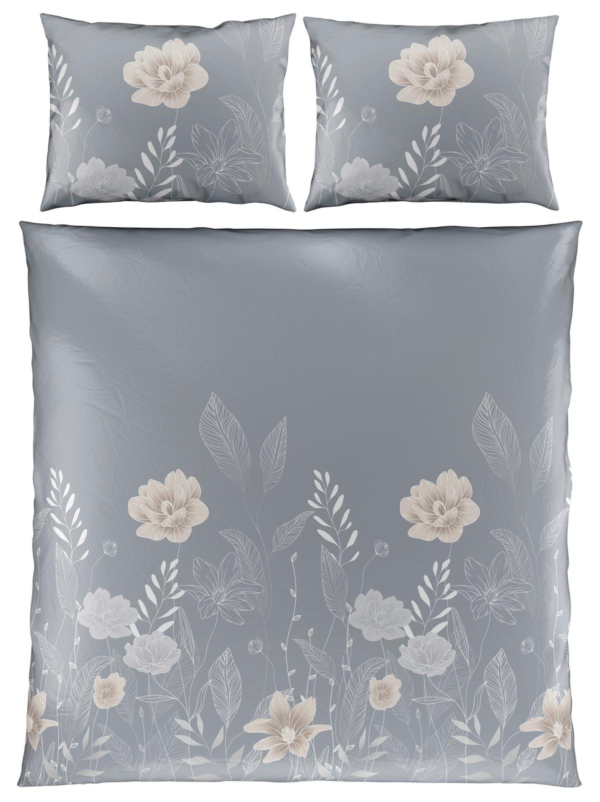 Povlečení Nala XXL, 2x70/90 200/220cm - šedá, Romantický / Rustikální, textil (200/220cm) - Modern Living