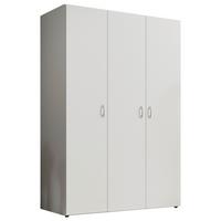 Kleiderschrank B: 121 cm Joe Weiß - Weiß, Basics, Holzwerkstoff (121/177/51cm)