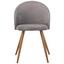 Esszimmerstuhl Halmstadt Hellgrau Gepolstert, 4er-Set - Eichefarben/Hellgrau, Basics, Textil/Metall (49,5/78 /59cm) - Livetastic Esszimmerstuhl Halmstadt Hellgrau Gepolstert, 4er-Set - Eichefarben/Hellgrau, Basics, Textil/Metall (49,5/78 /59cm) - Livetastic