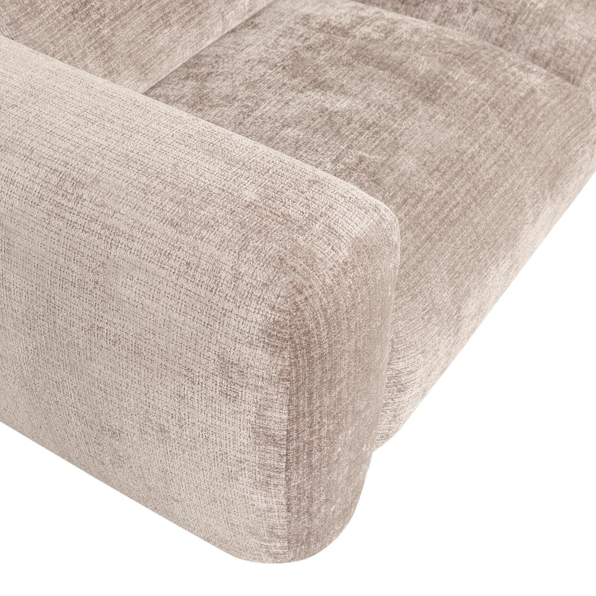 ECKSOFA Cloud Naturfarben S: 280x165cm - Schwarz/Naturfarben, Design, Textil (280/165cm) - Livetastic