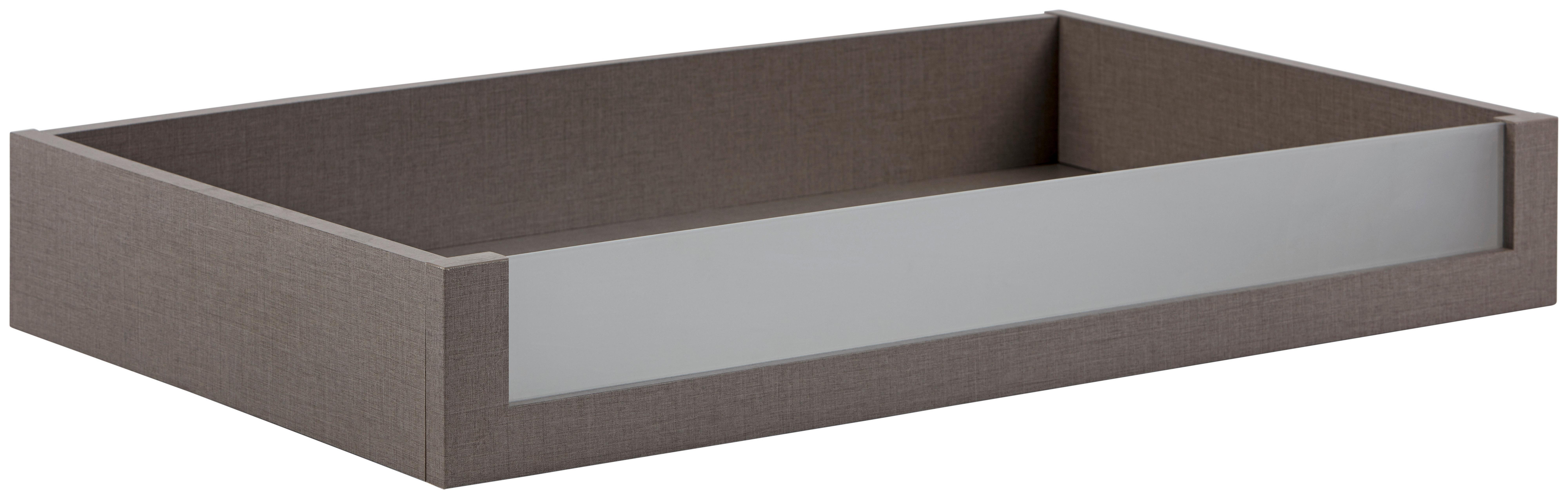 ZÁSUVKA UNIT - bahenná hnedá, Modern, kompozitné drevo/sklo (83/12/45cm) - Ondega