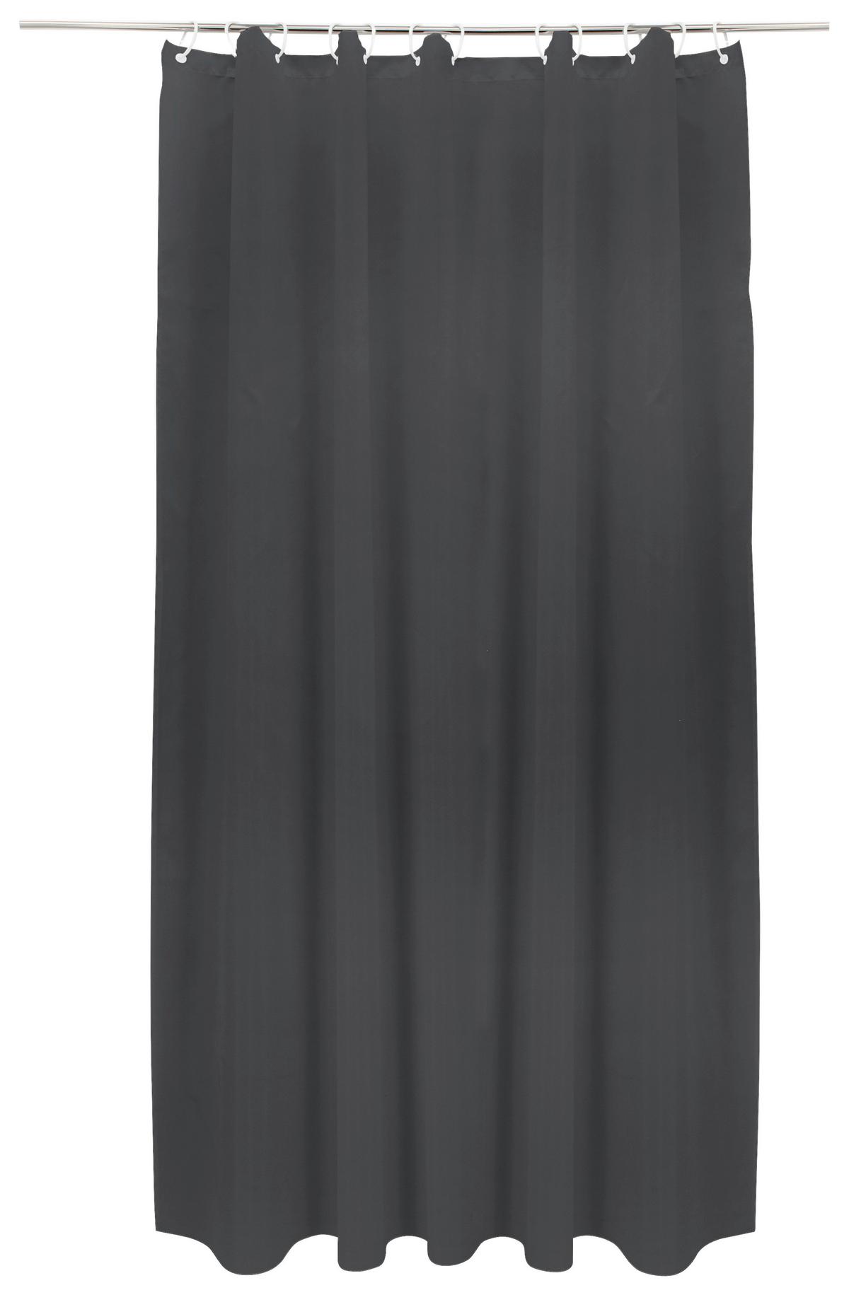 Duschvorhang Svenja BxL: 180x200 cm Taupe - Taupe, MODERN, Textil (180/200cm) - Luca Bessoni