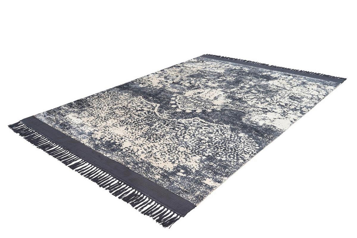 Flachwebteppich, 120x170 Cm Dolce Vita 125 Violett 120x170 - Weiß/Grau, Design, Textil (120/170cm)