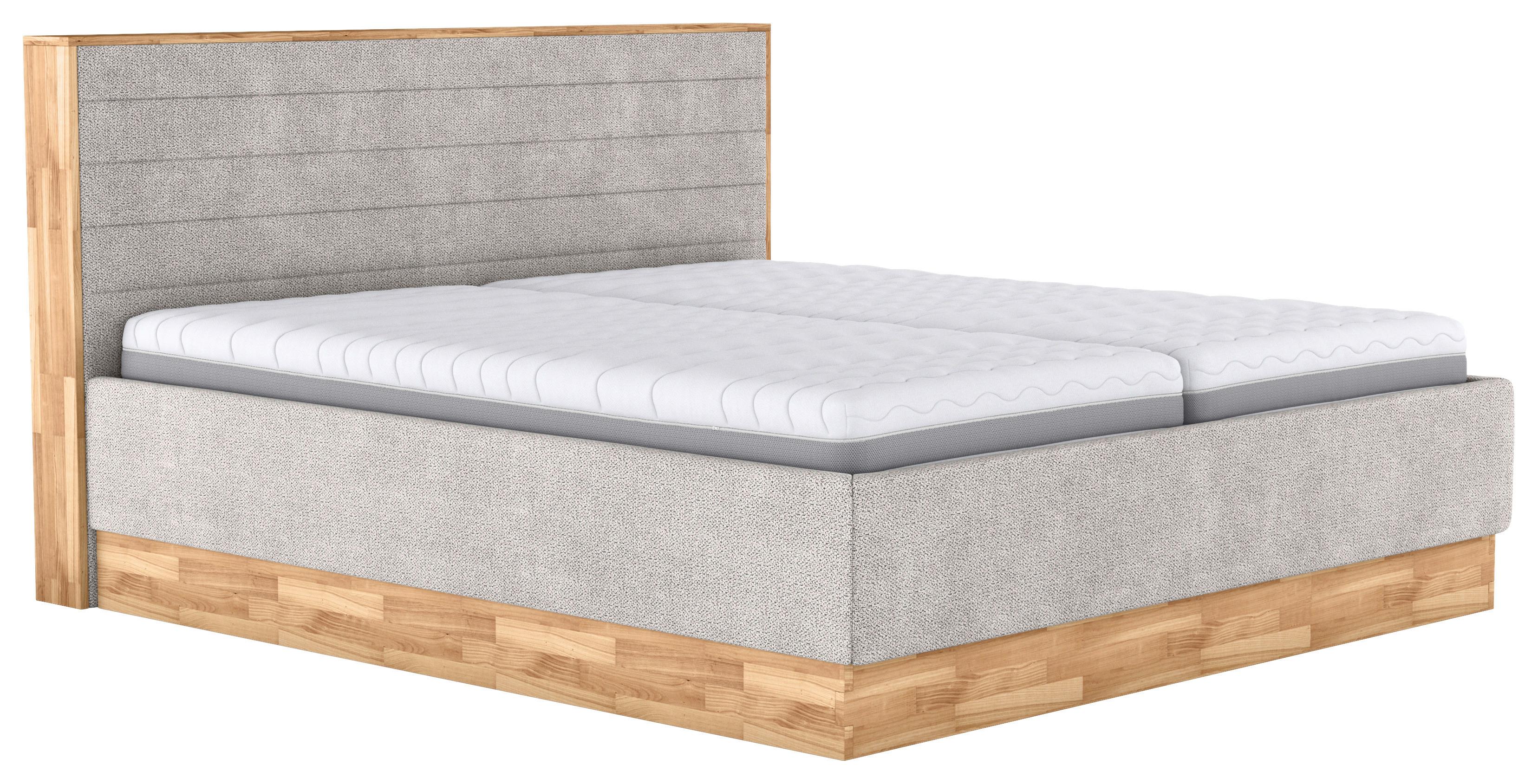 Polsterbett Peseta Sandfarben Lxf: ca. 180x200 cm - Sandfarben/Anthrazit, Holzwerkstoff/Textil (180/200cm) - MID.YOU