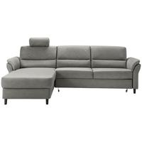 Ecksofa Cavoli, Grau S: 176x279 cm - Schwarz/Grau, MODERN, Textil (176/279cm) - Livetastic