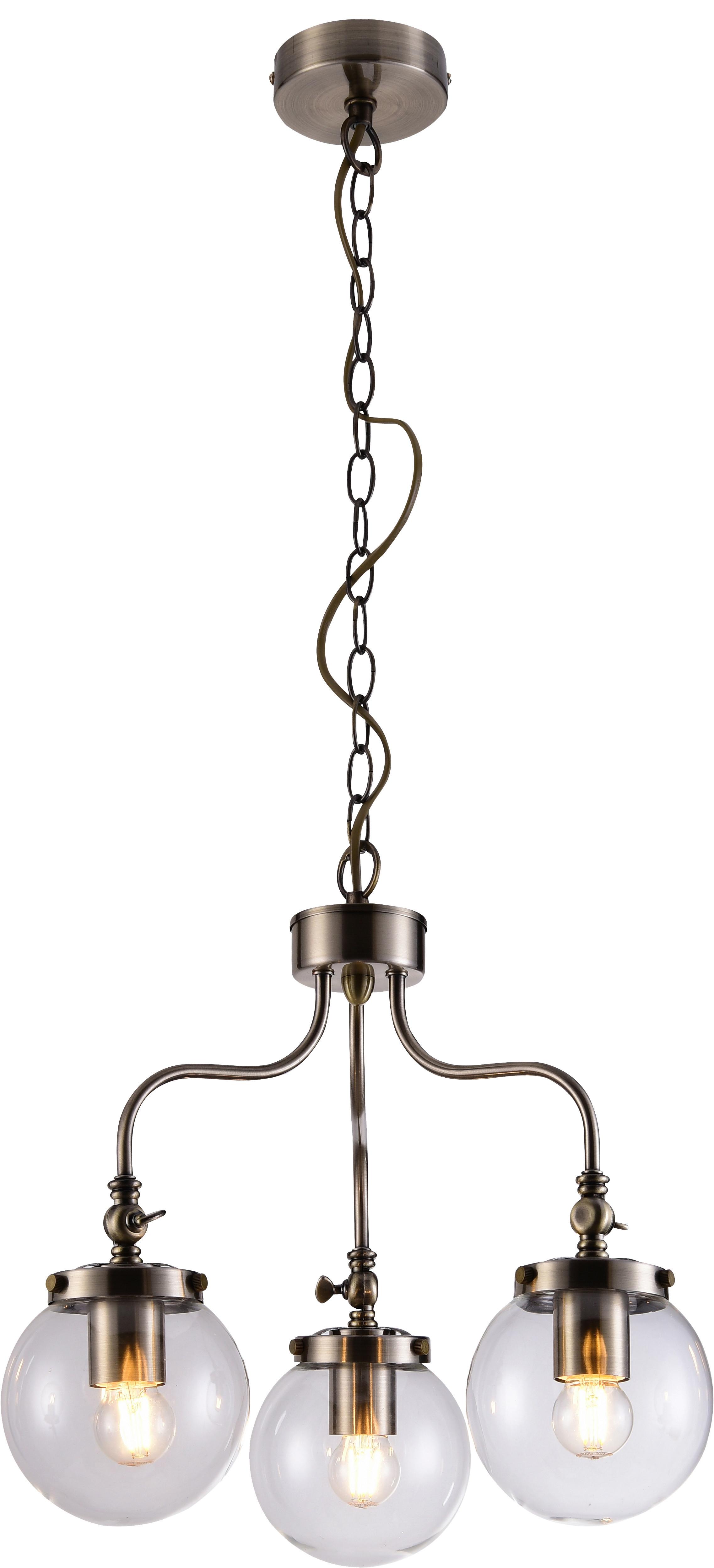 Pendelleuchte 33-70869 Ballet - Goldfarben/Schwarz, KONVENTIONELL, Metall (45/45/80cm)