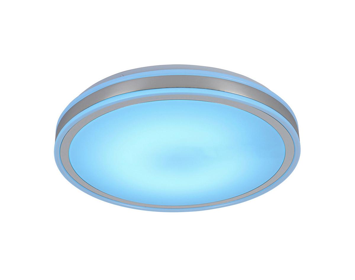 STROPNÉ LED SVIETIDLO FARBI - biela/chrómová, Modern, kov/plast (38/38/6cm) - Mömax