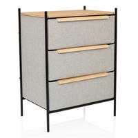 Kommode Stuvar Taupe B: 58 Cm - Taupe/Hellbraun, MODERN, Holzwerkstoff/Textil (58/79/39cm) - MID.YOU