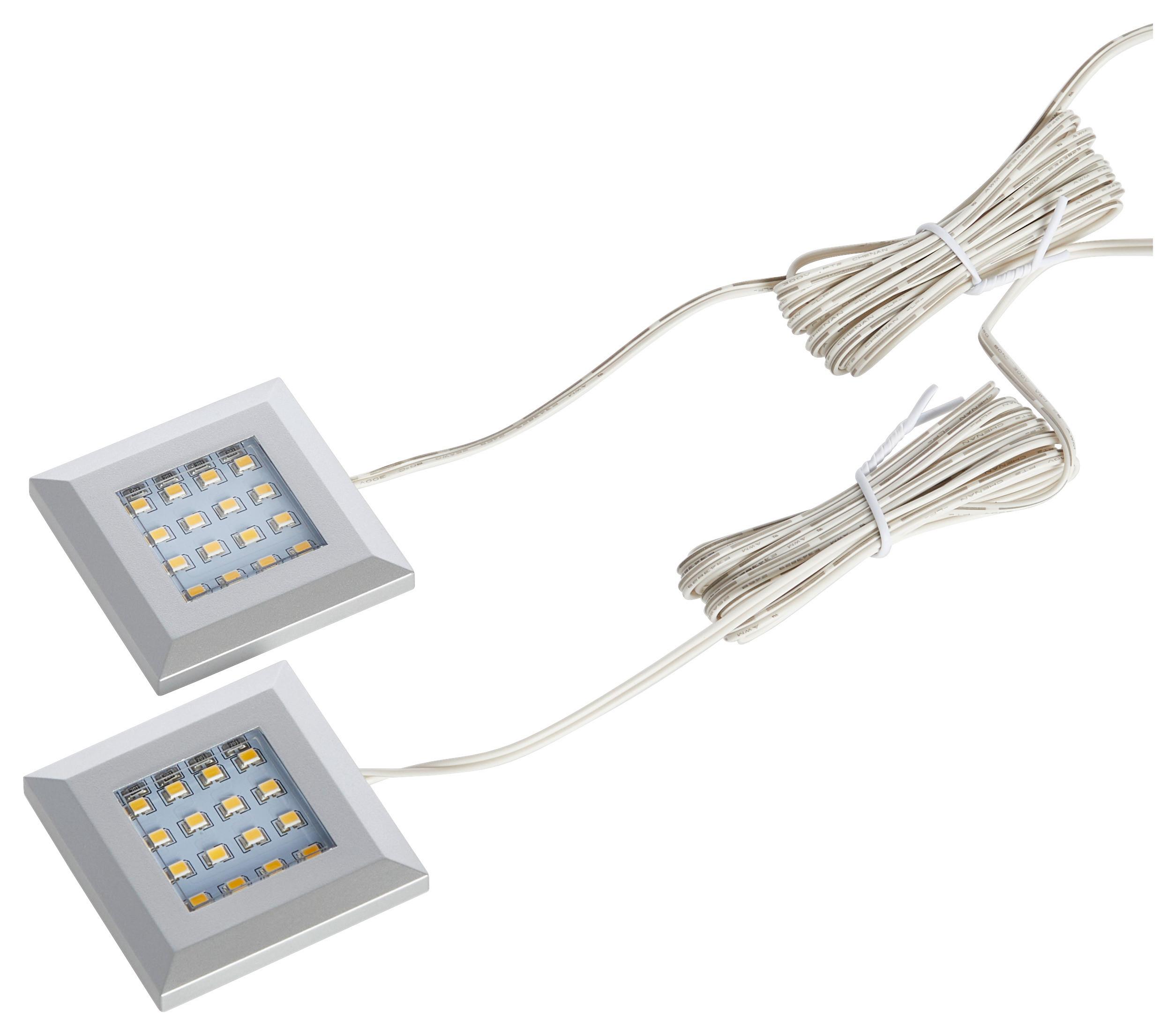LED-SPOT-SET KANSAS - Schwarz/Weiß, KONVENTIONELL, Kunststoff (5,5/1/5,5cm) - Livetastic