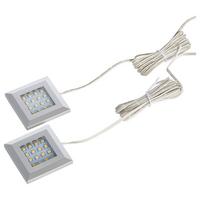 LED-SPOT-SET KANSAS - Schwarz/Weiß, KONVENTIONELL, Kunststoff (5,5/1/5,5cm) - Livetastic