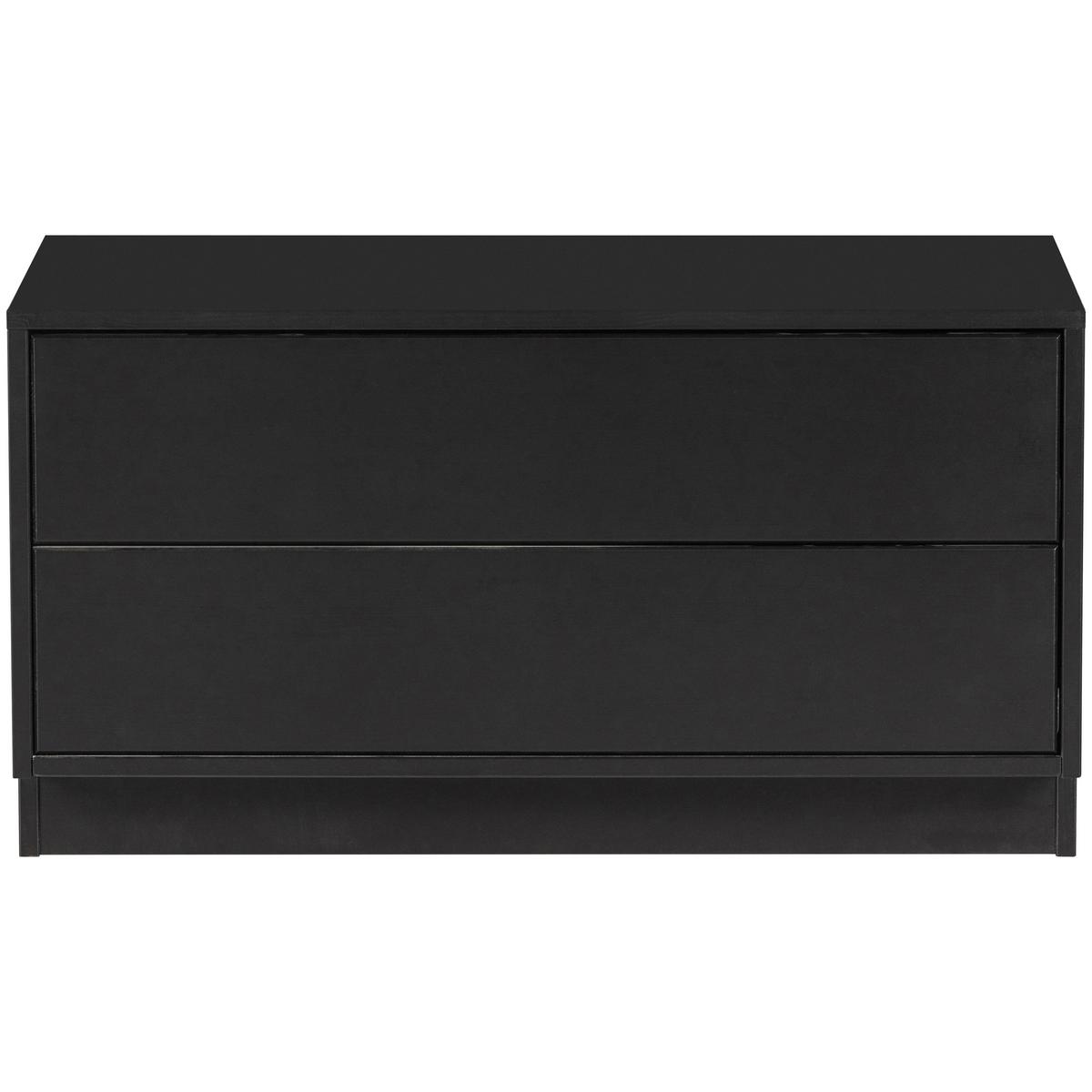 Lowboard Finca Schwarz B: 75cm - Schwarz, Design, Holz (75/40/40cm) - Livetastic