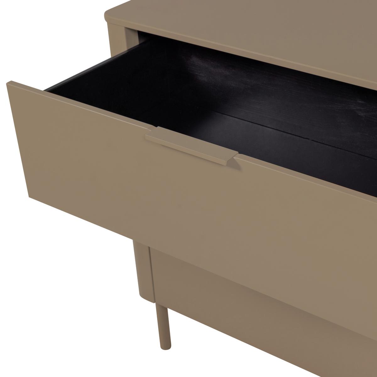 Kommode Gunnar Schlammfarben B: 94 Cm - Schlammfarben/Schwarz, Design, Holz (94/93/52cm) - Livetastic