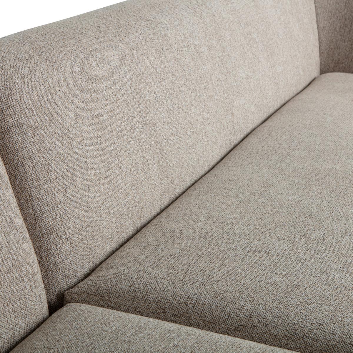 Ecksofa Sloping Naturfarben S: 225x274cm - Naturfarben, Design, Textil (225/274cm) - Livetastic