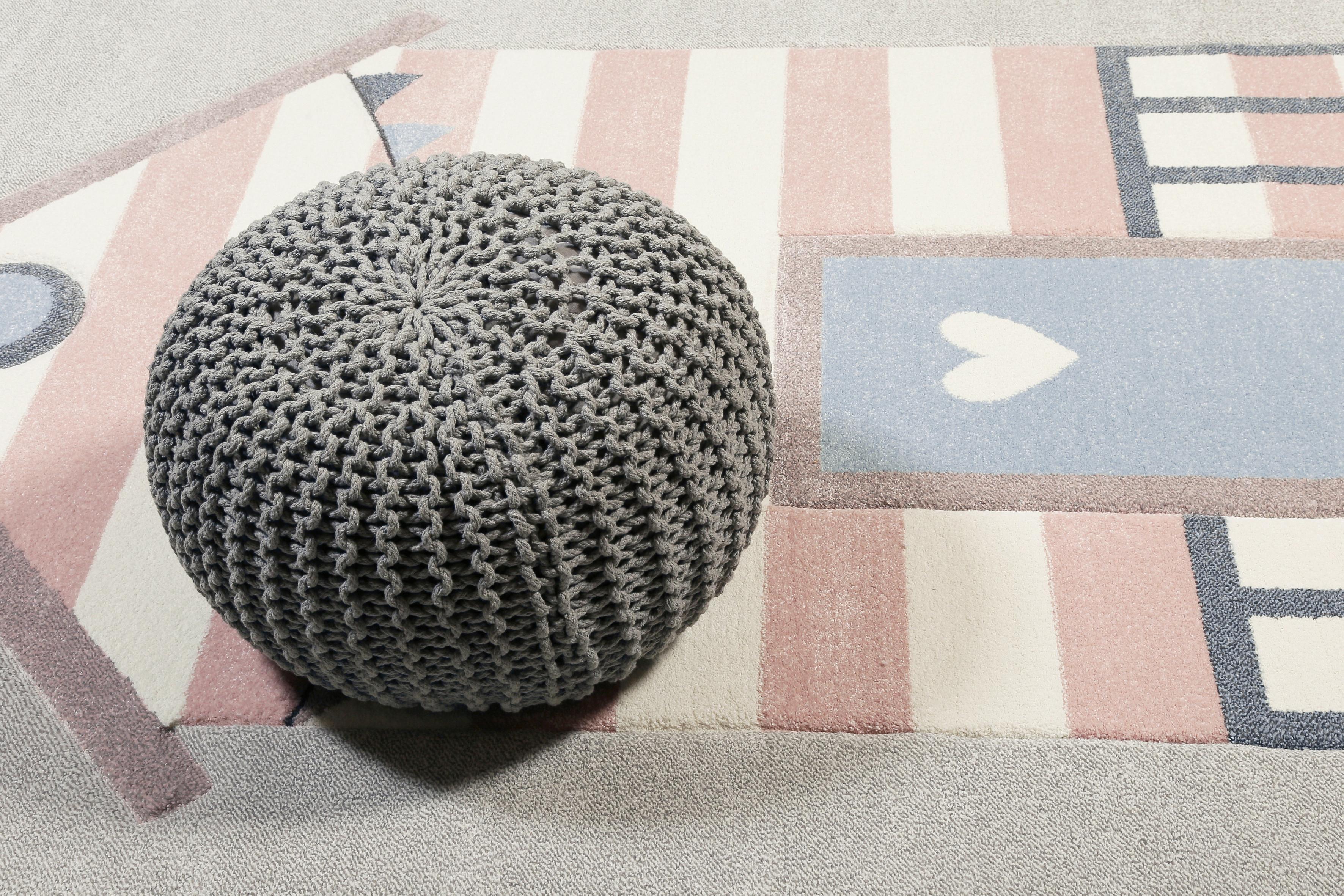 Kinderteppich Sea Castle - Hellgrau/Rosa, Trend, Textil (120/170cm) - Esprit