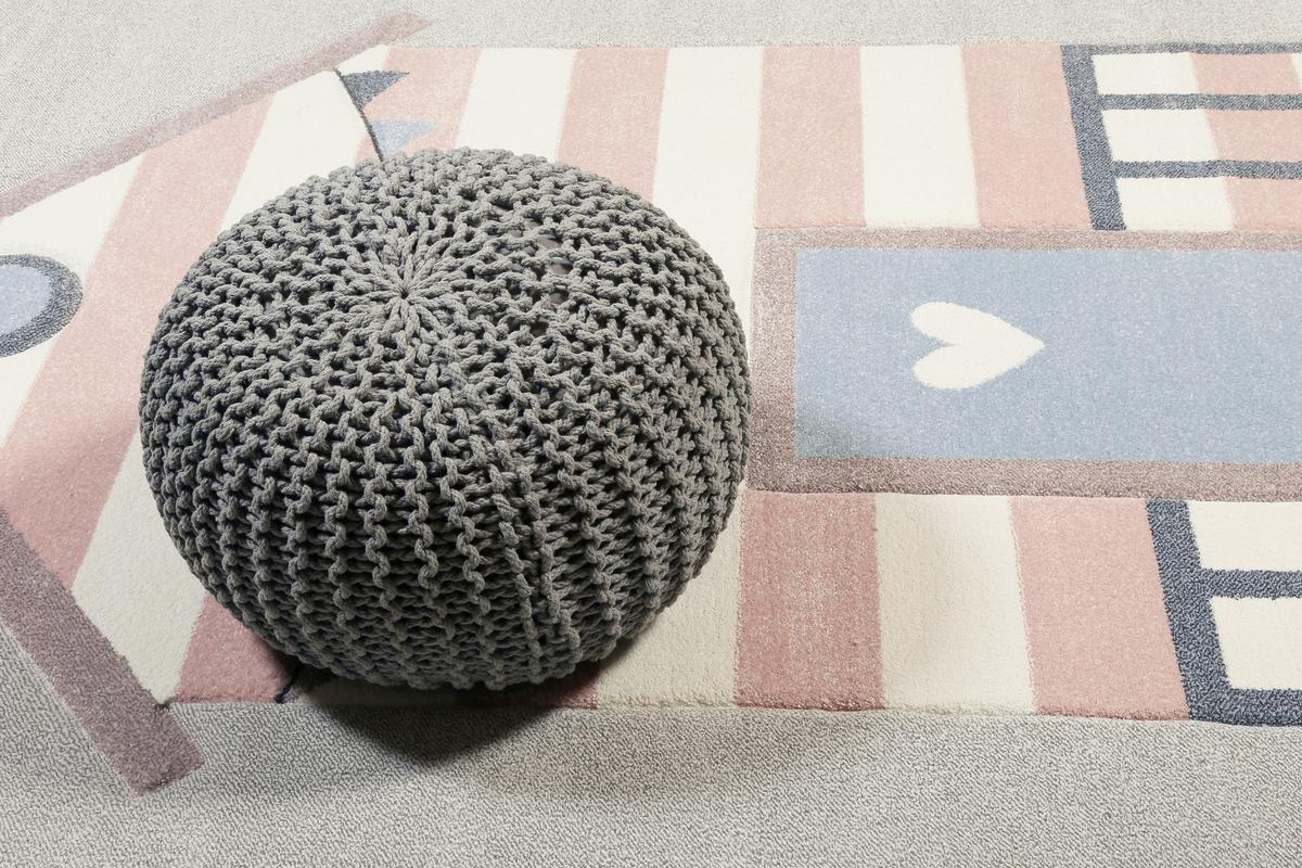 Kinderteppich Sea Castle - Hellgrau/Rosa, Trend, Textil (160/225cm) - Esprit