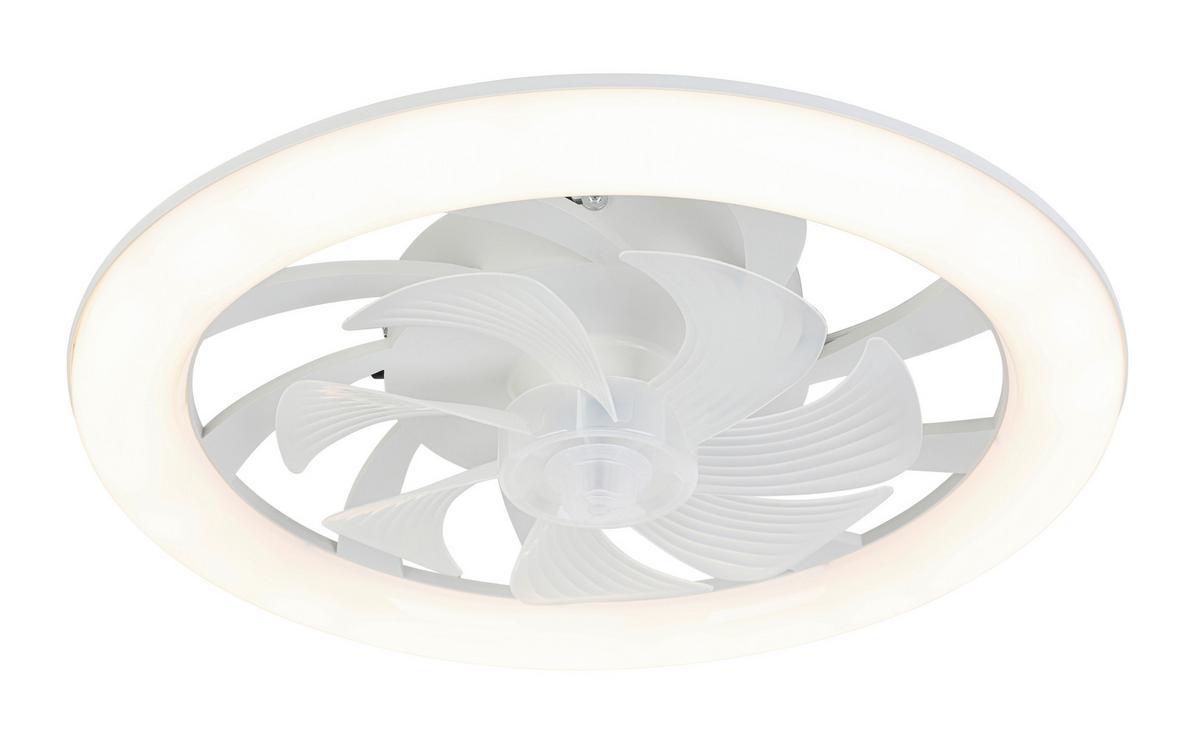 Deckenventilator Carl - Weiß, Basics, Kunststoff (48/12cm) - Luca Bessoni