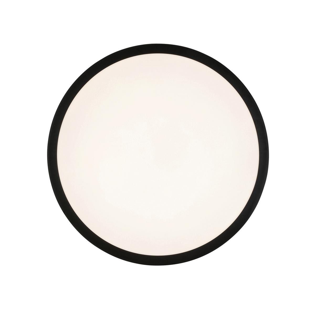 Led Mennyezeti Lámpa Sansa - fekete/fehér, Modern, műanyag/fém (45/6,7cm) - Luca Bessoni