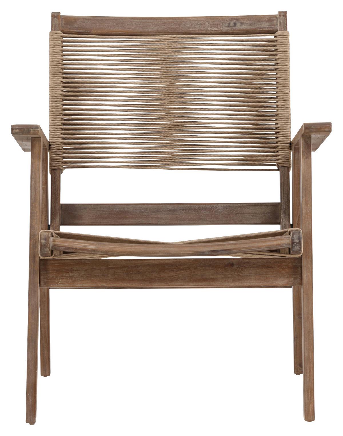 Loungesessel Peter Aus Akazienholz/textil - Braun, KONVENTIONELL, Holz/Textil (68/88/72cm) - Gardenson