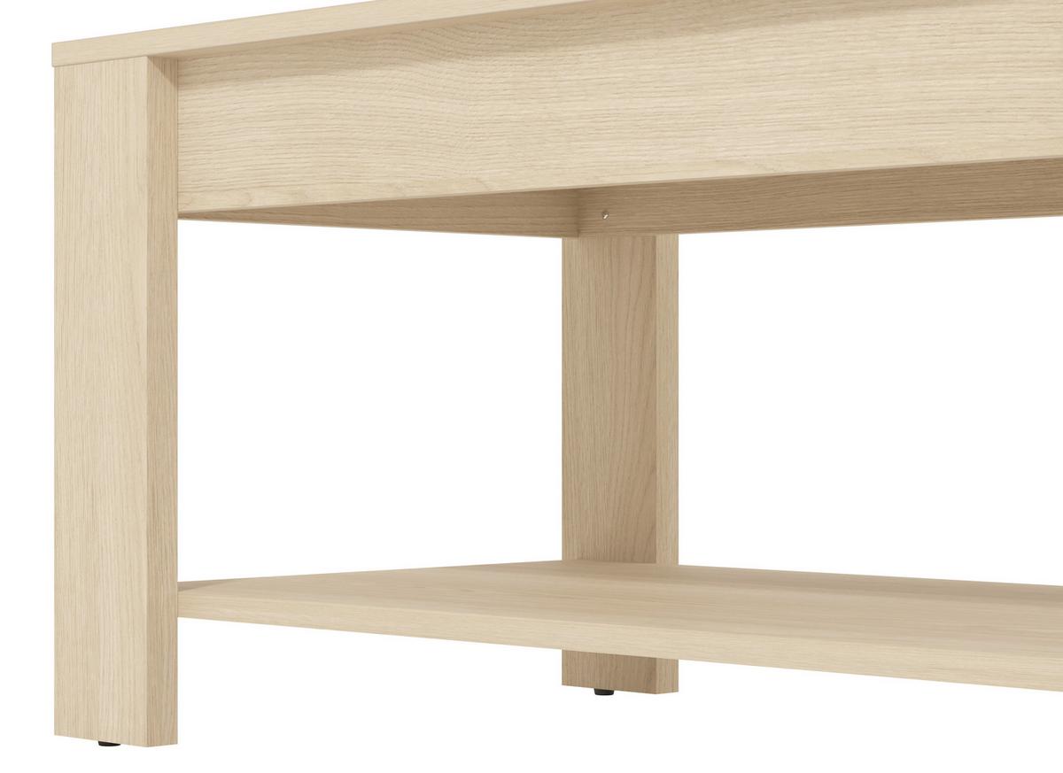 Dohányzóasztal Clent - tölgyfa színű, Modern, faalapú anyag (90/45,5/49,5cm)