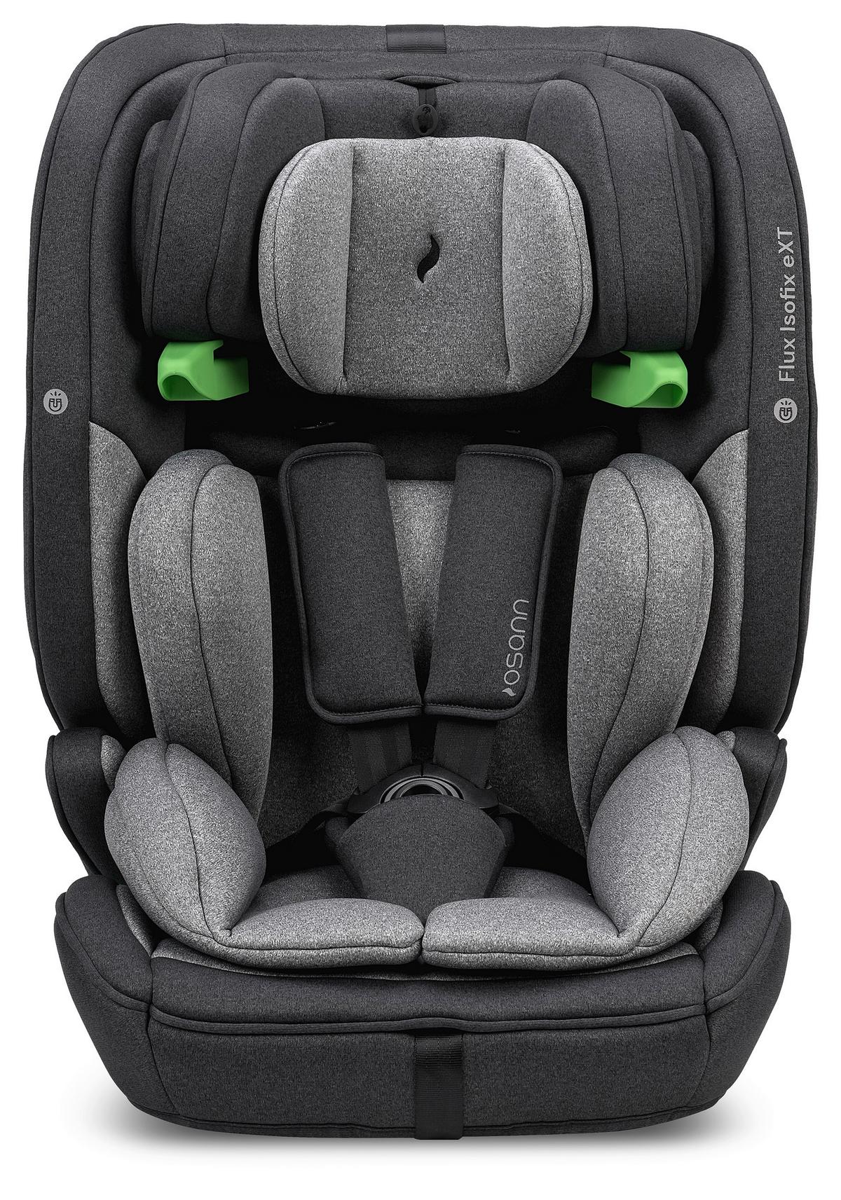 Kinderautositz 102-305-252 Flux Isofix Ext - Schwarz/Grau, Basics, Kunststoff/Textil (44/61.5/47cm) - Osann