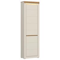 Schrank Naxxar Eichefarben/Kaschmir 59,2 cm - Kaschmir/Eichefarben, Trend, Holzwerkstoff (59,2/204,7cm)