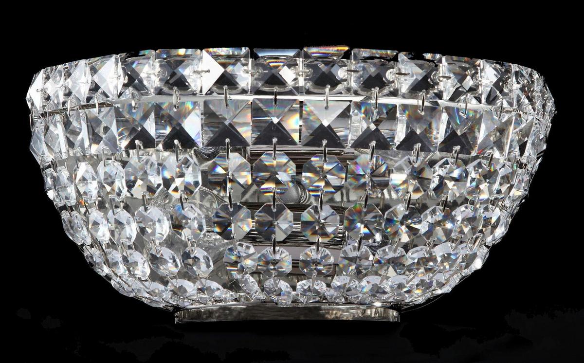 Wandleuchte Basfor - Nickelfarben, Trend, Metall (12,2/25,7/14,8cm) - MAYTONI