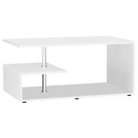 COUCHTISCH Maliso Weiß L: 91 cm - Schwarz/Weiß, Design, Holzwerkstoff/Kunststoff (91/53/42cm) - MID.YOU