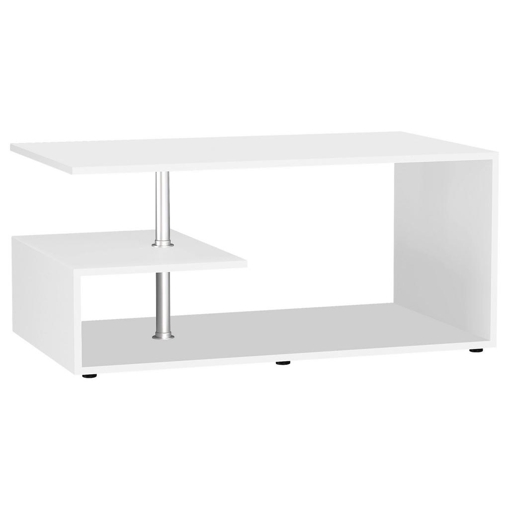 COUCHTISCH Maliso Weiß L: 91 cm