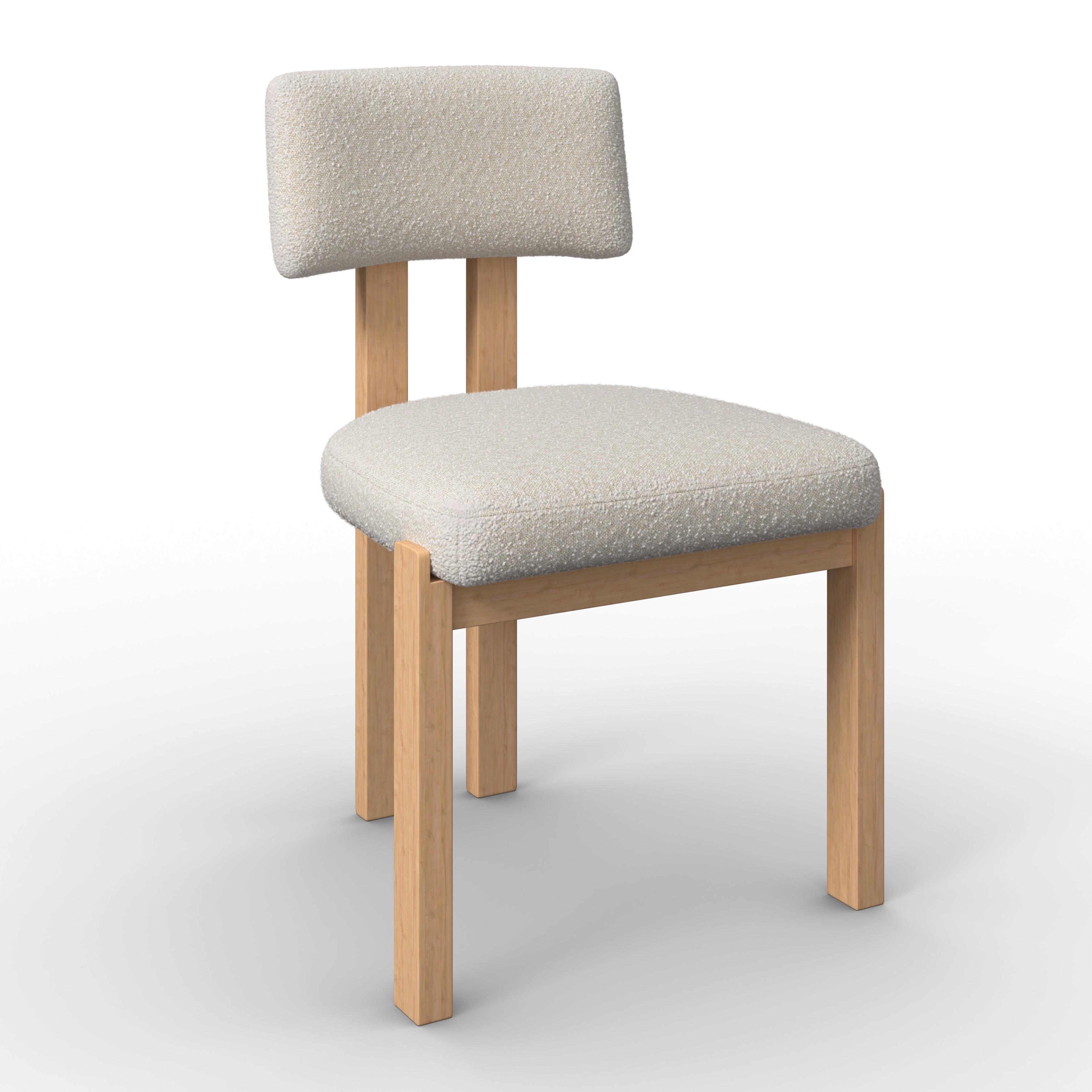 ŽIDLE JONNA - krémová/přírodní barvy, Moderní, dřevo/textil (51/82/53cm) - Bessagi Home