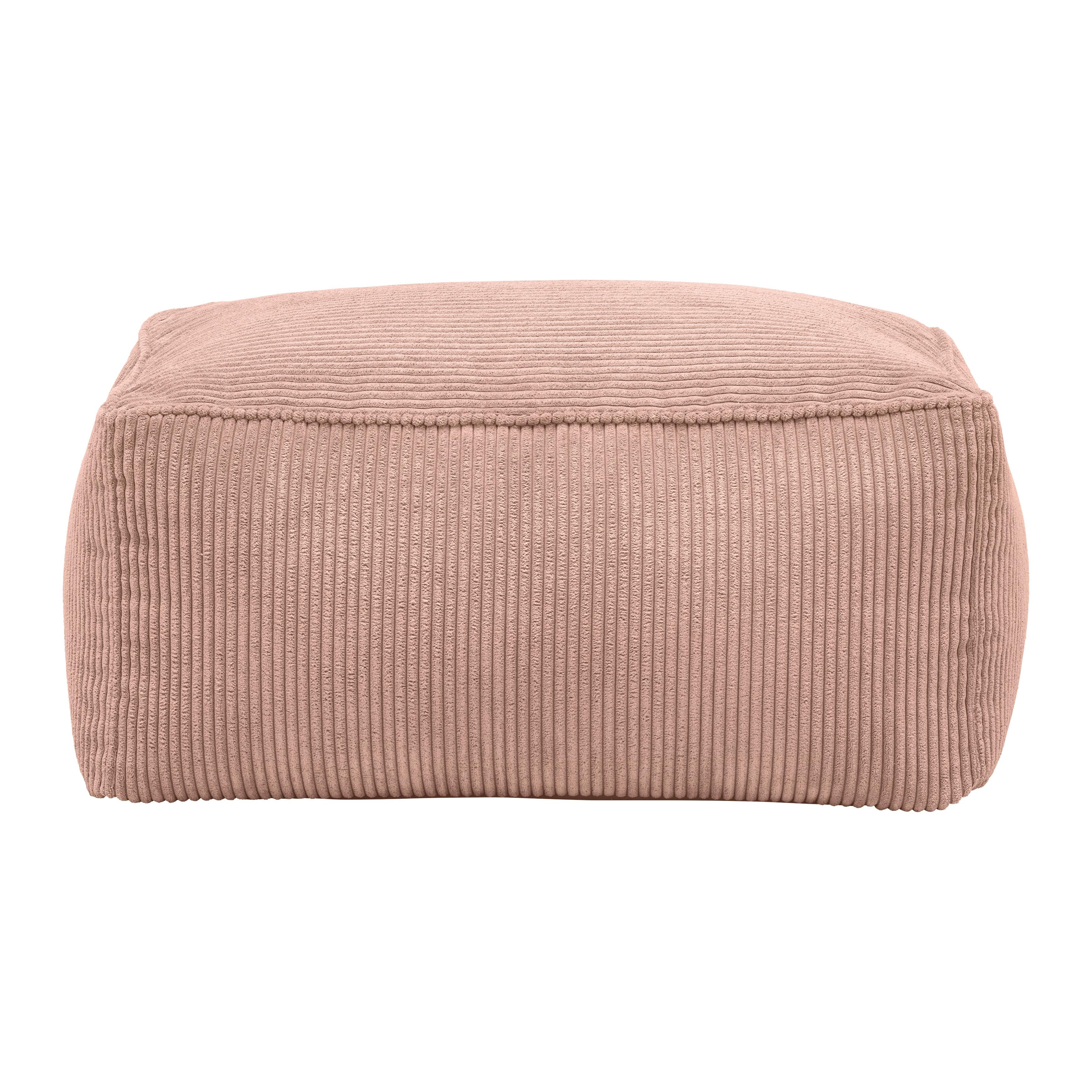 Taburetka CAROLINE, ružový menčester, max. 80 kg - ružová, Modern, textil (80/38/50cm) - Mömax
