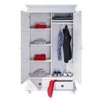 Šatníková skriňa DANZ šírka 116cm - biela, Lifestyle (116/199/57cm) - MID.YOU