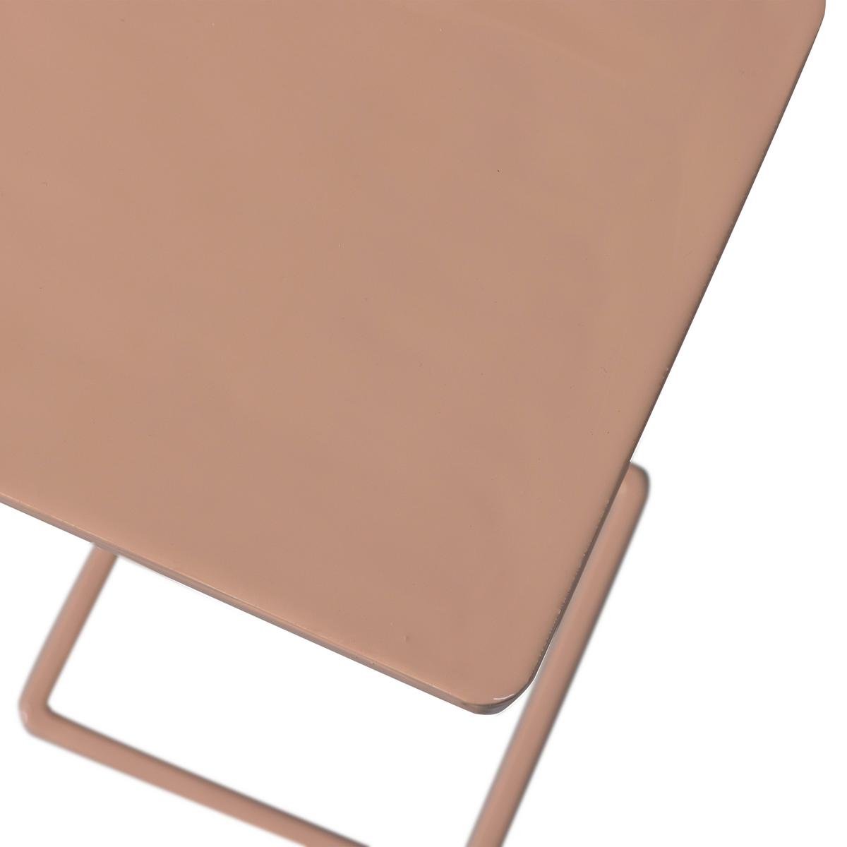 Beistelltisch Toste Altrosa B: 22 cm - Altrosa, Design, Metall (22/22/64cm) - Livetastic