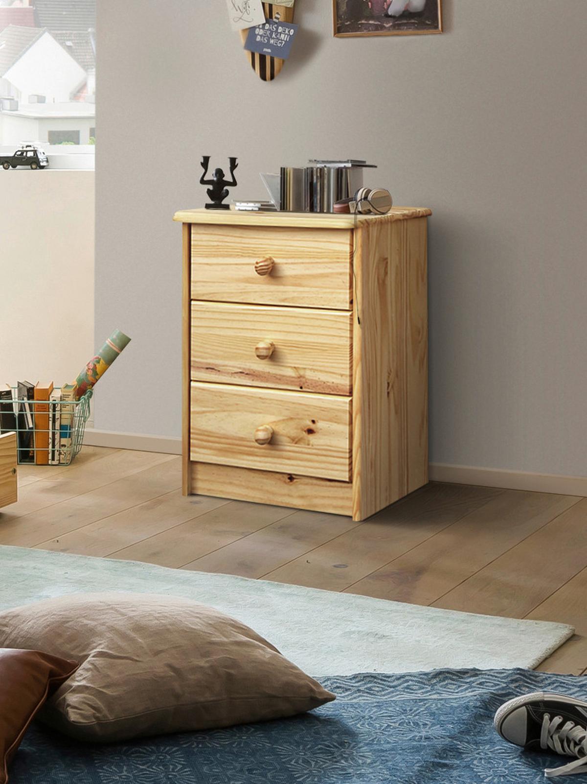 Kommode Naturfarben B: 43cm - Naturfarben, Natur, Holz (43/57/35cm) - Livetastic