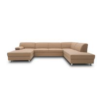 Wohnlandschaft Jamie Beige - Chromfarben/Beige, KONVENTIONELL, Textil (150/308/194cm) - MID.YOU