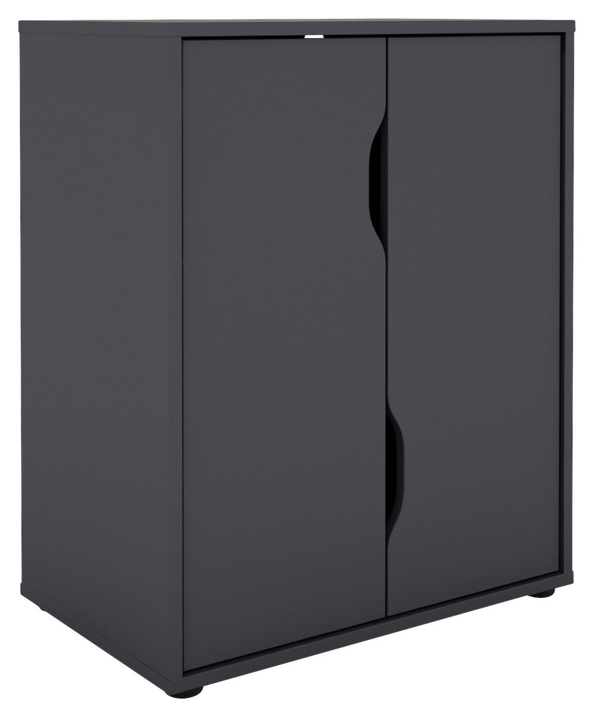 Aktenschrank Belfast - Anthrazit, MODERN, Holzwerkstoff (60/76,5/37cm) - MID.YOU