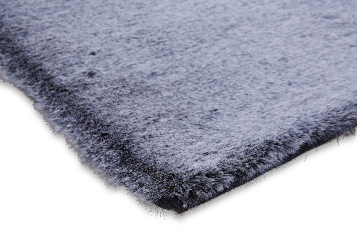 UMĚLÁ KOŽEŠINA Denise 2, 120/160cm, antracit - antracitová, Romantický / Rustikální, kožešina/textil (120/160cm) - Mömax