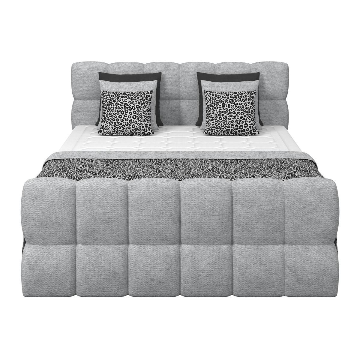Boxspringbett Brisbane inkl. Bettkasten 200x200 - Schwarz/Grau, Trend, Holz/Holzwerkstoff (200/200cm) - Sembella