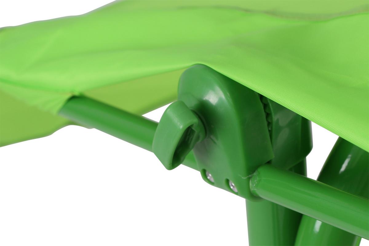 Kinder-hollywoodschaukel Stahl, Grün - Grün, MODERN, Textil/Metall (115/118/75cm) - Siena Garden