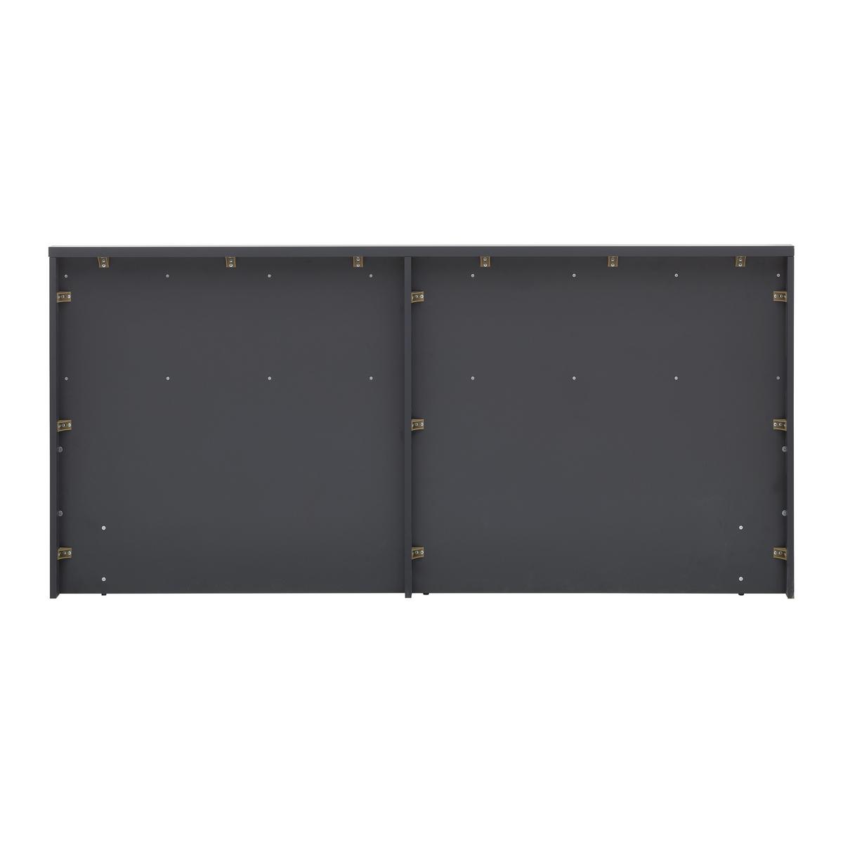 Čalouněná postel 140x200 cm, Mariello, cappuccino - cappuccino/antracitová, Moderní, dřevo/textil (140/200cm) - Bessagi Home