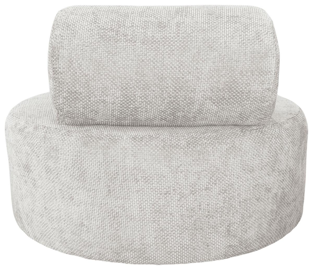 Relaxsessel Moss Weiß B: 88 cm - Schwarz/Weiß, Basics, Textil (88/70/88cm) - Livetastic