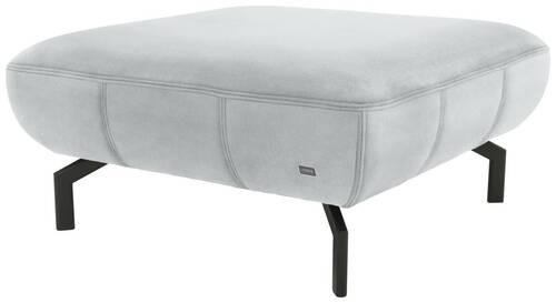Hocker Looks Xiii - Silberfarben/Schwarz, Design, Textil (83/44/83cm) - LOOKS by W.Joop