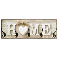 Hakenleiste Helma - Beige/Weiß, MODERN, Holzwerkstoff (60/20/9,3cm)