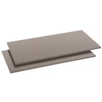 Einlegeböden Ilona 2er-set Für Schrank Bert, Ca. 110x50 Cm - Grau, Basics, Holzwerkstoff (110/50cm)