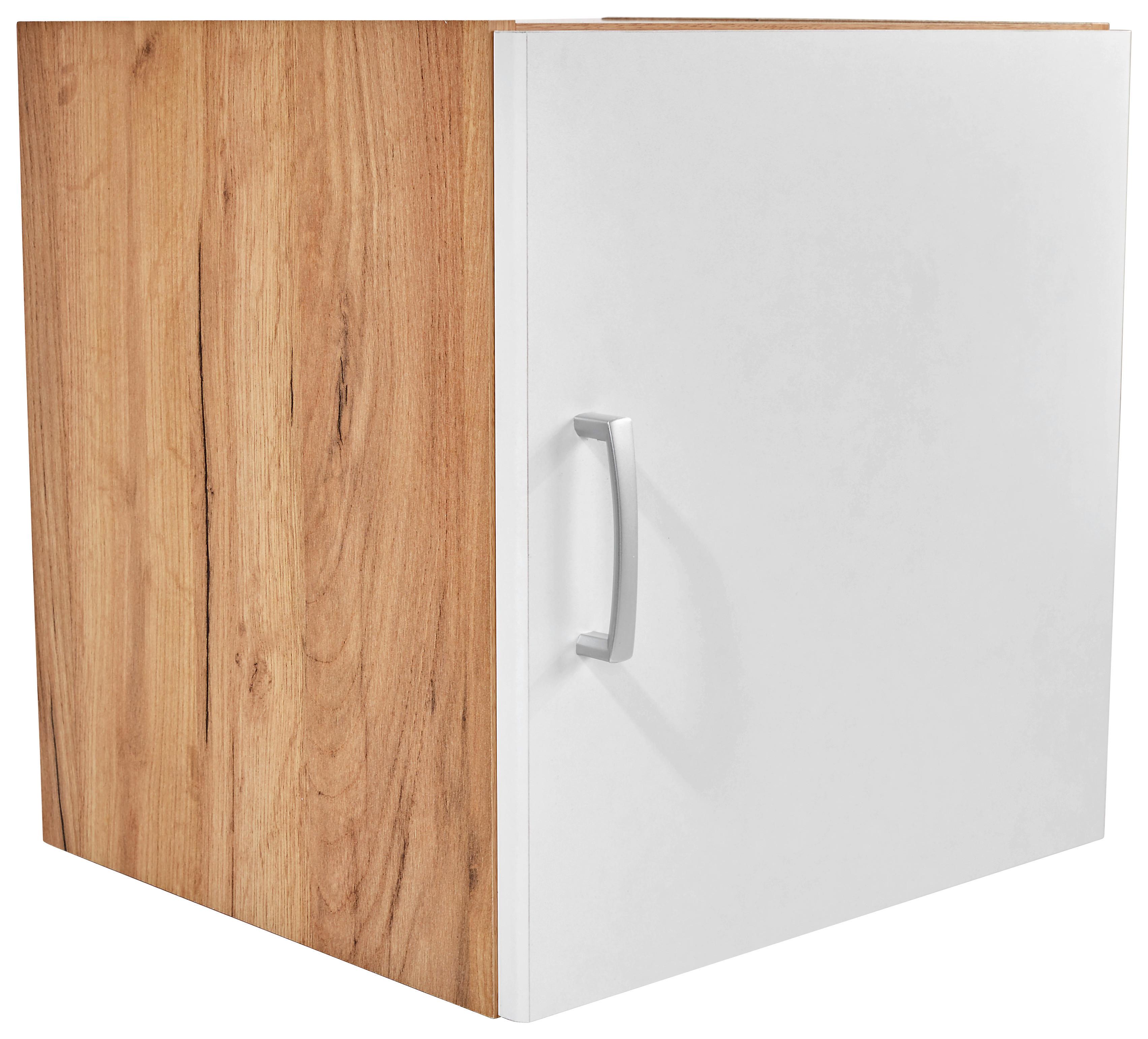 Aufsatzschrank 45cm Tio Weiß/ Kraft Eiche Dekor